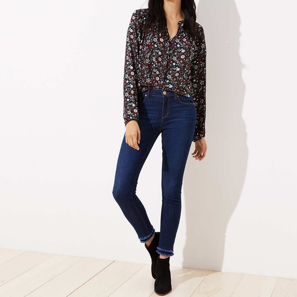 🌿Ann Taylor SOLD NWOT Double Raw Hem Jeans sz 30 - Picture 4 of 4